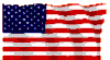The national flag of the USA.